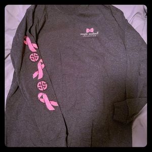 SIMPLY SOUTHERN L/S Shirt Breast Cancer edition